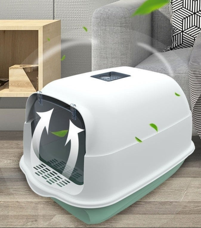 Closed Anti-Odor Litter Box for Cats